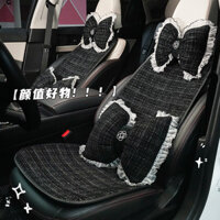 Classic Style Lace Lace Automotive Headrest Lumbar Support Pillow Four Seasons Universal Car Pillow Comfortable Soft Car Neck Pillow K0Pk