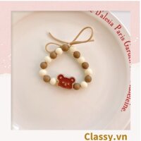 Classy Vòng tay chuyển màu hạt nhựa màu đính họa tiết hình gấu Trang Sức May Mắn PK1683 - NO3