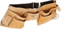 CLC Custom Leathercraft I427X Heavy Duty Contractor-Grade Suede Leather Work Apron, 2 Steel Hammer Loops, 12 Pockets