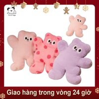 CLCZ🔥Hàng Sẵn🔥Gấu bông Búp bê gấu chấm bi Ném gối trên giường thú nhồi bông Quà tặng bé gái