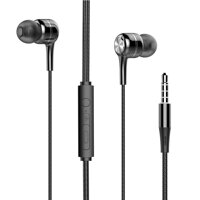 Clear Bass Stereo In-Ear Earphones 3.5mm Wired Headphones Music Headset Sports Earbuds With Mic - A