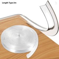 Clear Table Corner Guards Baby Proofing Corner Protector Soft Silicone Furniture Edge Bumper Strip 3m