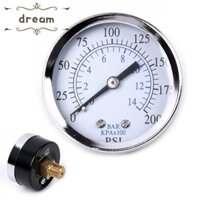 【Clearance】Durable 0-200psi 0-14 bar 1/4" NPT Checker Tool Mini Portable Pressure Gauge