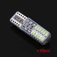 【Clearance】Long life Low Temperature Rising Energy-saving Easy to install 5 Colors Silicone 10pcs T10 LED Lamp12V 3W Flood Corn LED L*ght Bulb