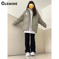 Clemine Quần jean hẹp màu đen dành cho nữ kiểu Hàn Quốc eo cao giảm béo và co giãn thẳng Quần thuốc lá ống rộng phù hợp