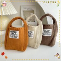 Clever knit handbag, wool knit knot wrist bag, fashion high-capacity tote bag women