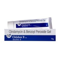 Clindamycin and BPO Benzoyl peroxide Gel Clidabax B 15g - Gel trị mụn viêm, sưng
