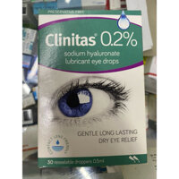 Clinitas 0,2% dung dịch nhỏ mắt dưỡng mắt giảm khô mắt( hộp 30 ống)