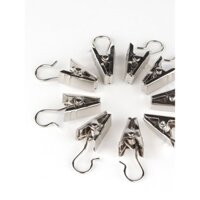 Clip rèm móc kim loại phụ kiện giữ rèm tắm chắc chắn móc băng rèm móc khóa vòng móc tròn