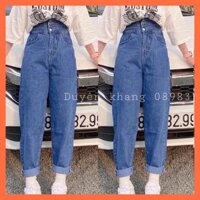 [CLIP THẬT] QUẦN JEAN BAGGY NỮ CẠP CAO LƯNG CÁ TÍNH MS 63 [FREESHIP] hàng loại 1, VẢI DÀY