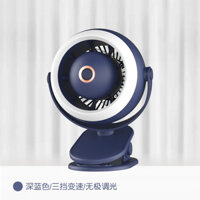 Clip Turbo Fan USB Kẹp tròn có thể sạc lại Máy tính để bàn Quạt nhỏ Quà tặng cho đồng nghiệp