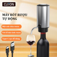 Cliton Máy Rót Rượu Tự Động Bình đựng rượu Thép không gỉ Có thể sạc lại