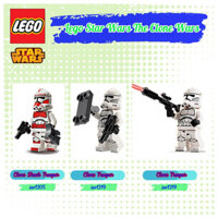 Clone Trooper  - Đồ chơi lắp ráp Lego Star wars Clone Trooper (Phase 2) - Nougat Head  - Nhân vật mã số sw1319 sw1305