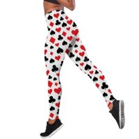 CLOOCL Quần Legging Co Giãn In Hình Trái Tim Quả Đào Chơi Thể Thao Ngoài Trời Cho Nữ