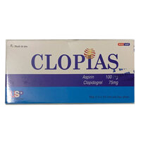 Clopias 100mg + 75mg điều trị phòng ngừa các biến cố xơ vữa huyết khối