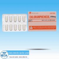 cloramphenicol 250mg (hộp 10 vỉ x 10 viên)