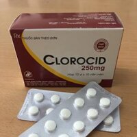 Clorocid Chloramphenicol hàm lượng 250mg Pharbaco HỘP 100 VIÊN