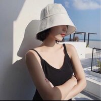 Closed Bucket Hat - Mũ bucket hat phong cách ulzzang màu đen và trắng