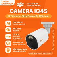 Cloud Camera IQ4S - Chính Hãng FPT - Công nghệ AI - Full HD 1080p - Kháng Nước - Nhìn Đêm Có Màu