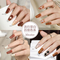 Cloud Diamond Thu Đông Sơn Móng Tay Keo Phong Cách Mới Influencer Bán Chạy Màu Phổ Biến Melamine Caramel Màu Sơn Móng Tay