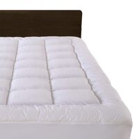 Cloudream Twin Overfilled Mattress Pad Cover 8-22”Deep Pocket-300TC Snow Down Alternative Pillow Top Mattress Topper