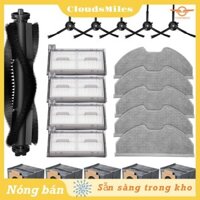 [Cloudsmiles] Dành Cho Máy Hút Bụi Robot Eufy X8 Pro / X8 Pro SES Bàn Chải Bên Chính Bộ Lọc Hepa Lau Vải Túi Bụi Phụ Kiện