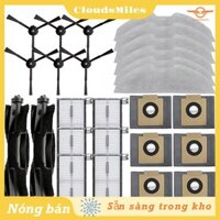 [Cloudsmiles] Dành Cho Robot Eufy X8 Pro Bàn Chải Bên Bộ Lọc Hepa Vải Lau Nhà Vải Vải Rag Túi Bụi Phụ Kiện Máy Hút Bụi
