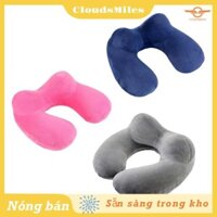 [Cloudsmiles] Gối du lịch hình chữ U Gối cổ bơm hơi Bảo vệ cổ tử cung Phụ kiện du lịch Gối ngủ thoải mái