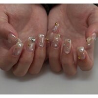 CloudyNailArt -  Mã 18 - Nailbox thiết kế phong cách Hàn Quốc mắt mèo đính đá