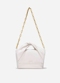 Clutch cầm tay quai xoắn - CLU 0138 - Màu kem