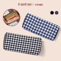 clutch nữ caro bóp cầm tay nữ ví bóp dài hàn quốc ví giá rẻ thời trang houndstooth