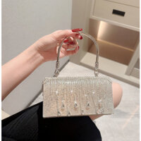Clutch nữ túi dự tiệc đính đá lấp lánh cao cấp Mim Mim Store CTU37