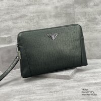 Clutch - Ví cầm tay nam nữ khóa số Prada Da bò cao cấp  - VKS51