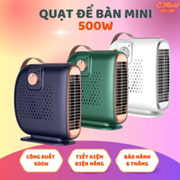 [C.Mart] Máy Sưởi Mini Để Bàn, Quạt Sưởi Phòng Mùa Đông Công Suất 500W Làm Ấm Cực Nhanh, Tỏa Nhiệt Đều, Tiết Kiệm Điện