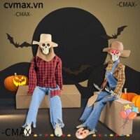 Cmax Tượng Đầu Lâu Phát Sáng Trong Đêm Trang Trí halloween