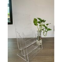Cmbo 02 Kệ mica treo tường 3 ngăn A4 đựng tờ rơi