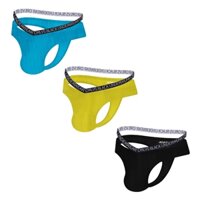 Cmenin 3 Bông Gợi Cảm Nam Quần Lót Quần Lót Nam Jockstrap Thoáng Khí Thông Và G Dây Cổ Chữ V Treo Bikini Nam Thông