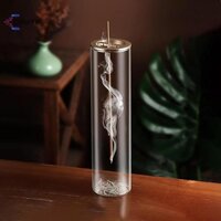 [Cminyp] Đầu đốt hương thủy tinh hiện đại Chống mài mòn Giá đỡ hương Tấm tro bắt để trang trí nội thất Thiền tập Yoga mới