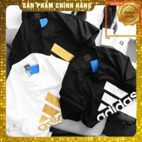 cmje Áo Thun Adidas Nam Nữ Chính Hãng 100% Cotton Phong Cách Thể Thao, Cổ Tròn Tay Ngắn 2 Màu Trắng Đen Mã 01