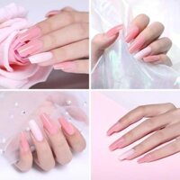 CN △﹉Nail Gel Set nail art kit LED Lamp Full Manicure Set Quick Extension Nail Kit Gel Building Polygels Set 6W gel nail