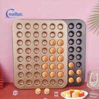 Cnabpc  48 Lỗ Mini Bánh Muffin Tròn Khuôn Bánh Cupcake Chống Dính Đĩa Nướng Bánh Thép Carbon Khay Lò Nướng Bánh Ngọt Dụng Cụ Nướng Nhà Bếp Mới