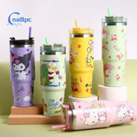 Cnabpc  Cốc cách nhiệt bằng thép không gỉ 900Ml Kuromi Cốc uống nước Hello Kitty Cốc uống nước dung tích cao Cốc cà phê Coke Cốc nhựa mới