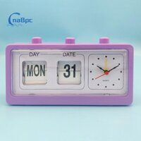 Cnabpc Đồng hồ báo thức cơ học Đồng hồ lật mới lạ Máy tính để bàn Đồng hồ kỹ thuật số Trang trí nội thất mới