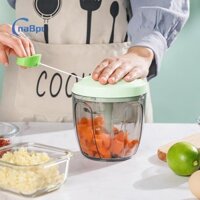 Cnabpc  Máy Xay Tỏi Kéo Tay Máy Nghiền Rau Củ Quả Máy Cắt Hành Ớt Masher Dụng Cụ Nấu Ăn Nhà Bếp Mới