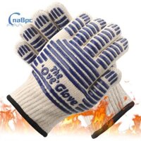 Cnabpc  Một Cặp Găng Tay Nướng BBQ Cotton Hai Lớp Lò Vi Sóng Cách Nhiệt Chống Cháy Nướng Cắm Trại Găng Tay Thịt Nướng Mới