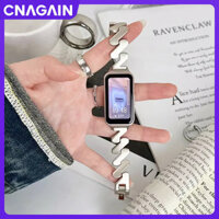 Cnagain Dành Cho Đồng Hồ Huawei FIT 3 Dây Đeo Tay Kim Loại Chắc Chắn, Dây Thay Thế Sóng Không Đều Sáng Tạo Cho Huawei Dây Thông Minh 8 9 10 NFC Dây Đeo Thép Không Gỉ Vòng Tay Cao Cấp Thể Thao