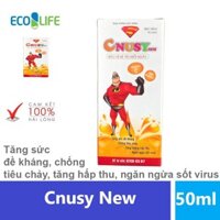 Cnusy New - Tăng sức đề kháng, chống tiêu chảy, tăng hấp thu, ngăn ngừa sốt virus (Chai 50ml)