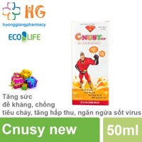 Cnusy New - Tăng sức đề kháng, chống tiêu chảy, tăng hấp thu, ngăn ngừa sốt virus (Chai 50ml) Hodaso