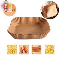 Co Air Fryer Paper Vuông Máy Chiên Không Khí Dùng Một Lần Giấy Nướng Bánh Chống Dính Giấy Da Cho Nồi Chiên Sâu Không Dầu A