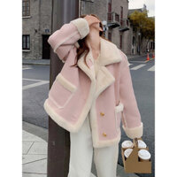 [có ảnh thật] Áo khoác nữ lót lông tiểu thư, sang chảnh